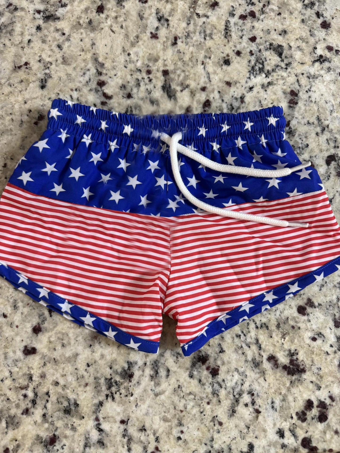 Baby Boys Blue Stars Red Stripe Swimming Trunks Summer Shorts Preorder