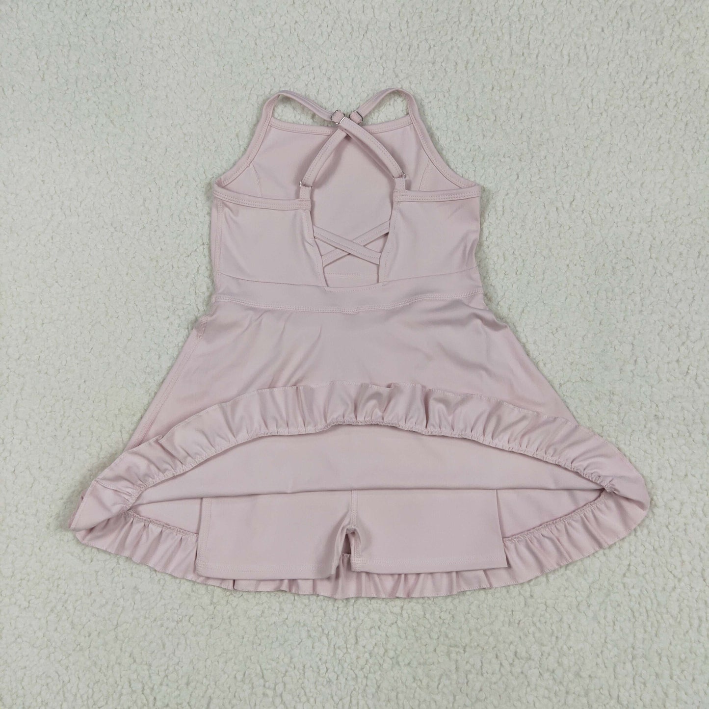 Sibling Baby Girls Pink Athletic Active Wear Skort Dresses