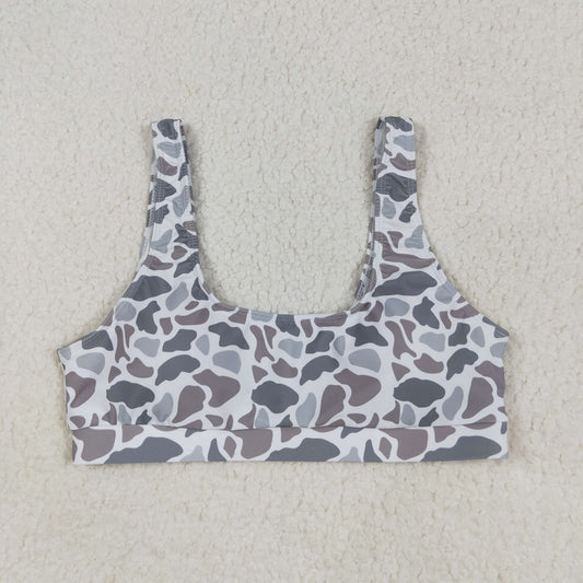 Family Adult Baby Kids Southern Light Grey Camo Beach Wear Trunks Swimsuits