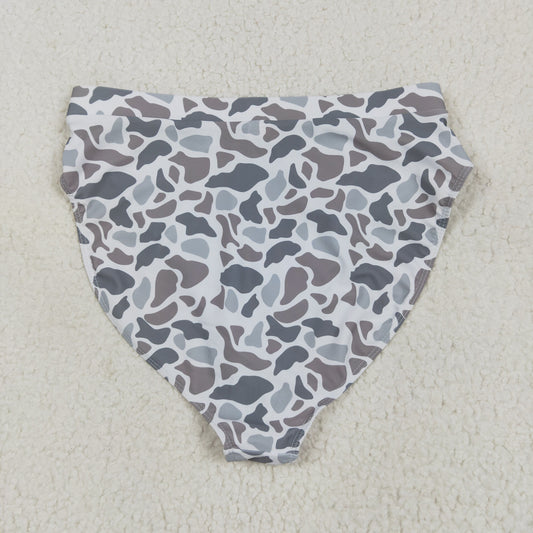USA Shop Adult Women Light Grey Camo Swimsuits Bummies Bottom
