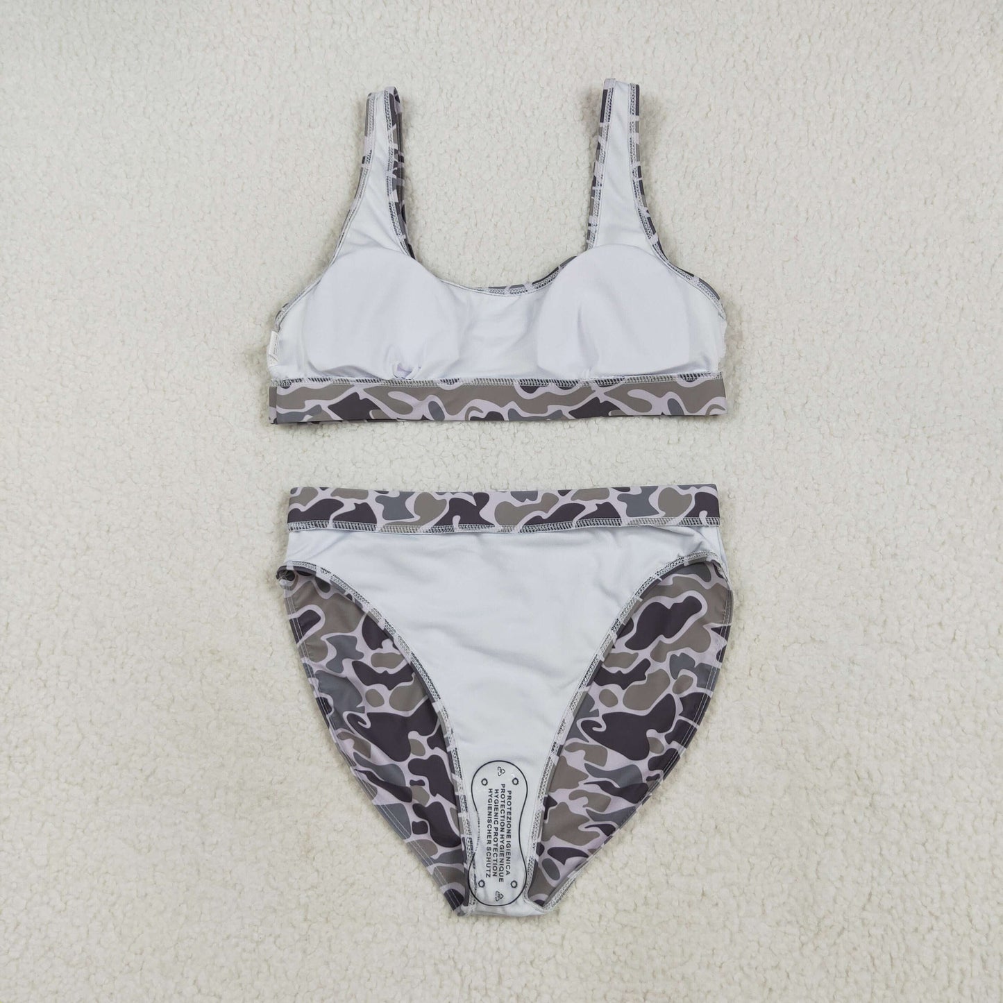 Sibling Adult Women Western Camouflage Top Bummies 2pcs Bikini Swimsuits Sets