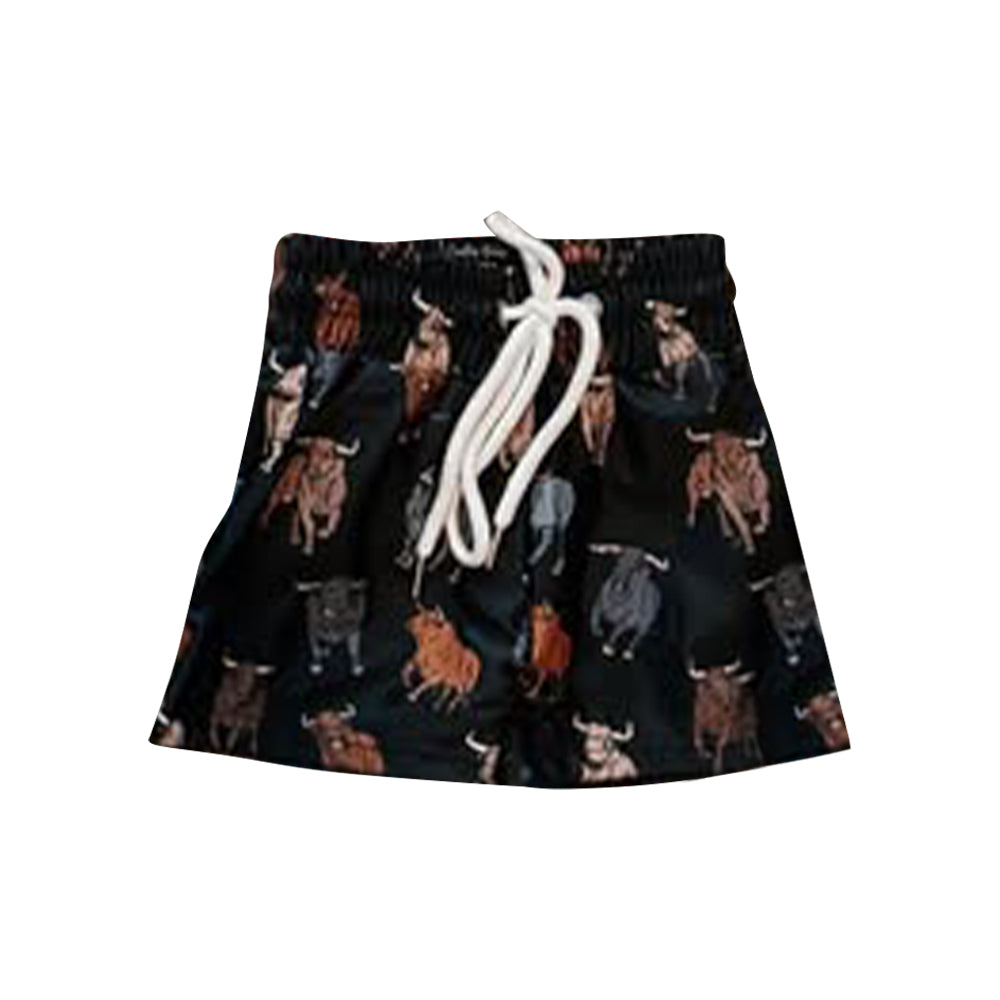 Baby Boys Western Cows Pockets Swimming Trunks Preorder
