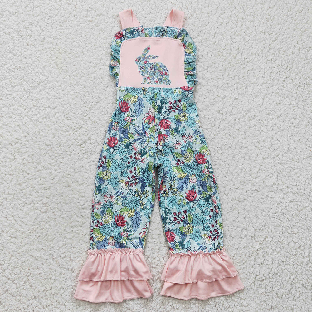 Sibling Baby Girls Easter Rabbit Rompers Dresses Suits