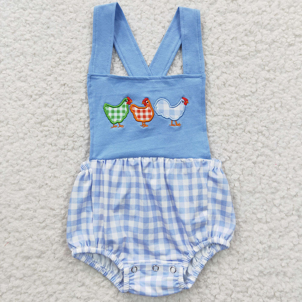 Sibling Boys Baby Girls Chicken Summer Rompers Clothes Sets