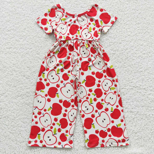Sibling Baby Girls Short Sleeve Flowers Bows Pockets Pants Jumpsuits