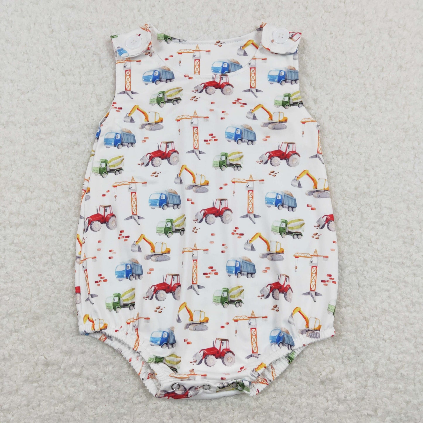 USA Shop Baby Infant Boys Construction Summer Sleeveless Rompers