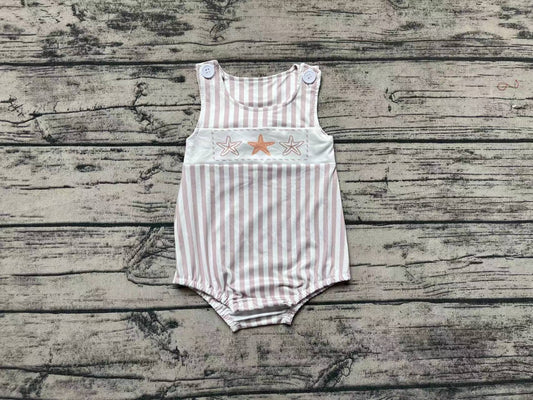 Baby Boys Stars Sleeveless Summer Rompers