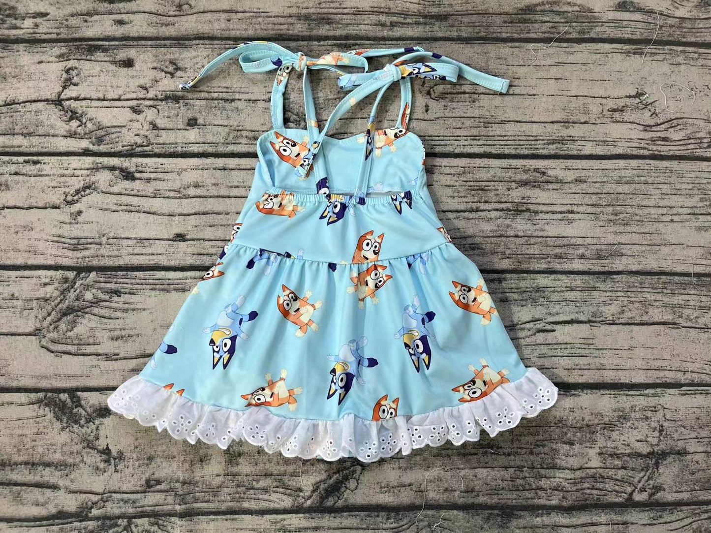 Baby Infant Girls Dogs Straps Bummie Rompers