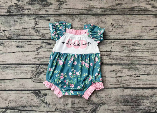 Baby Infant Toddler Girls Child Of God Flowers Rompers