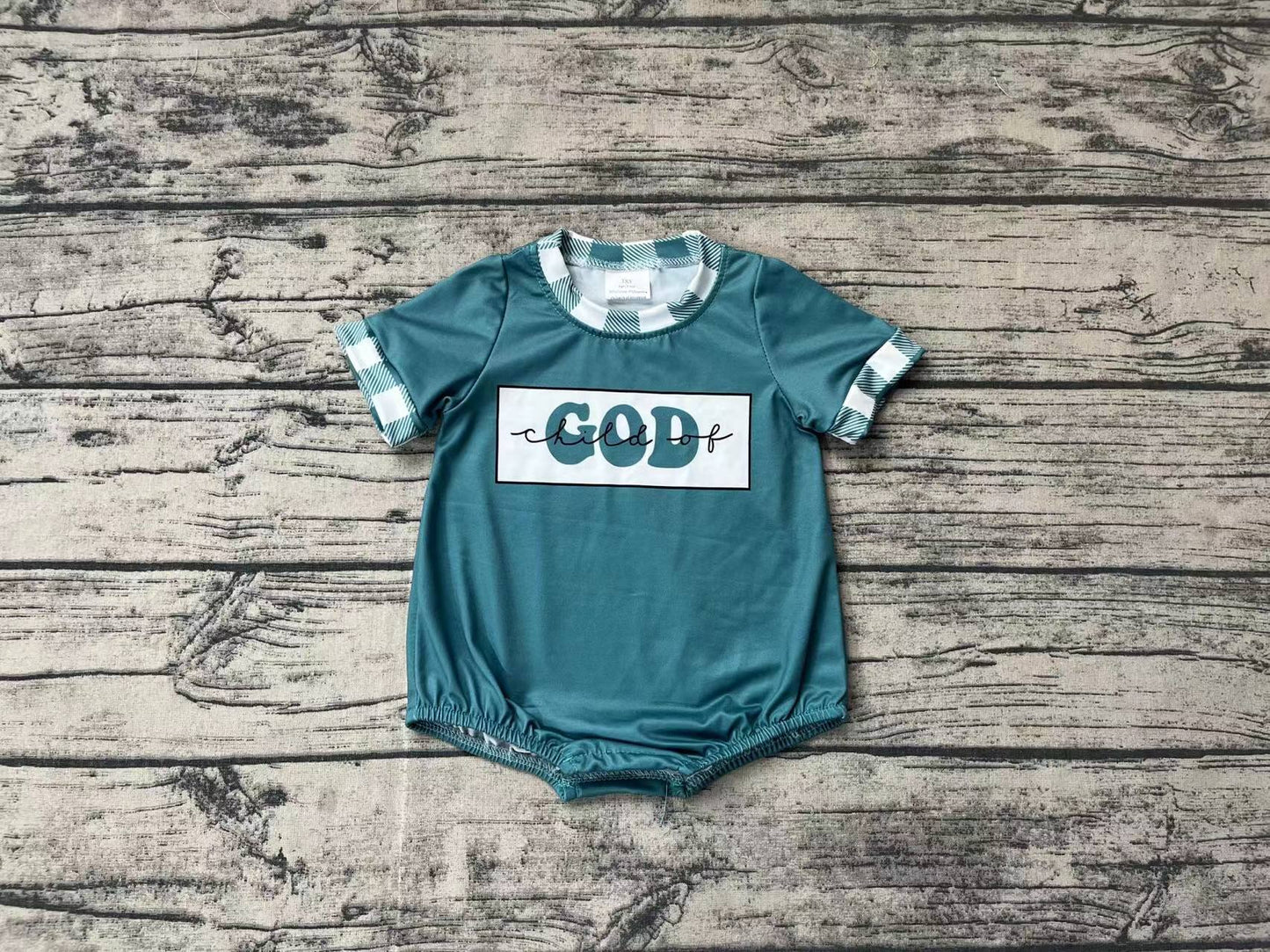 Baby Infant Toddler Child Of God Short Sleeve Rompers