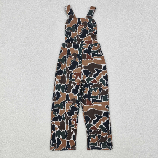 Sibling Baby Boys Girls Southern Camo Straps Pant Jumpsuits