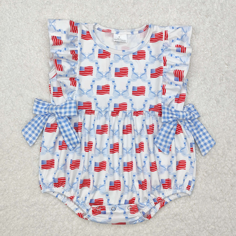 Sibling Baby Boys Girls 4th of July Outfits Romper Dresses Suits