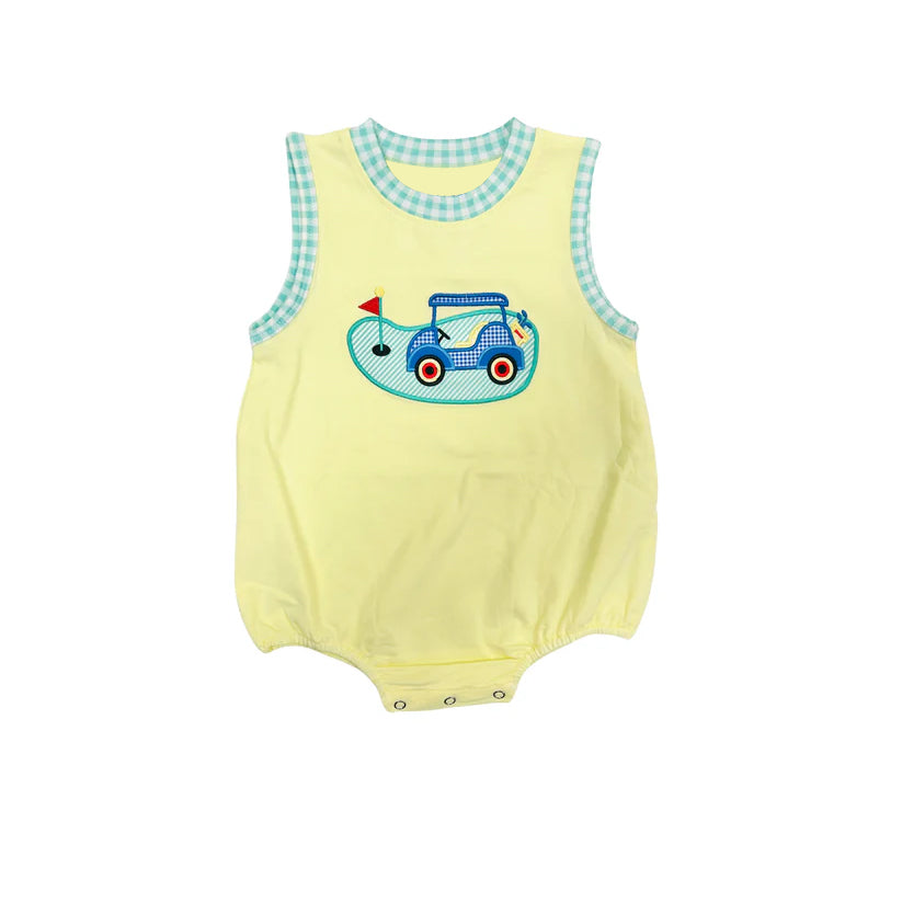 Baby Infant Boys Golf Cart Summer Rompers preorder