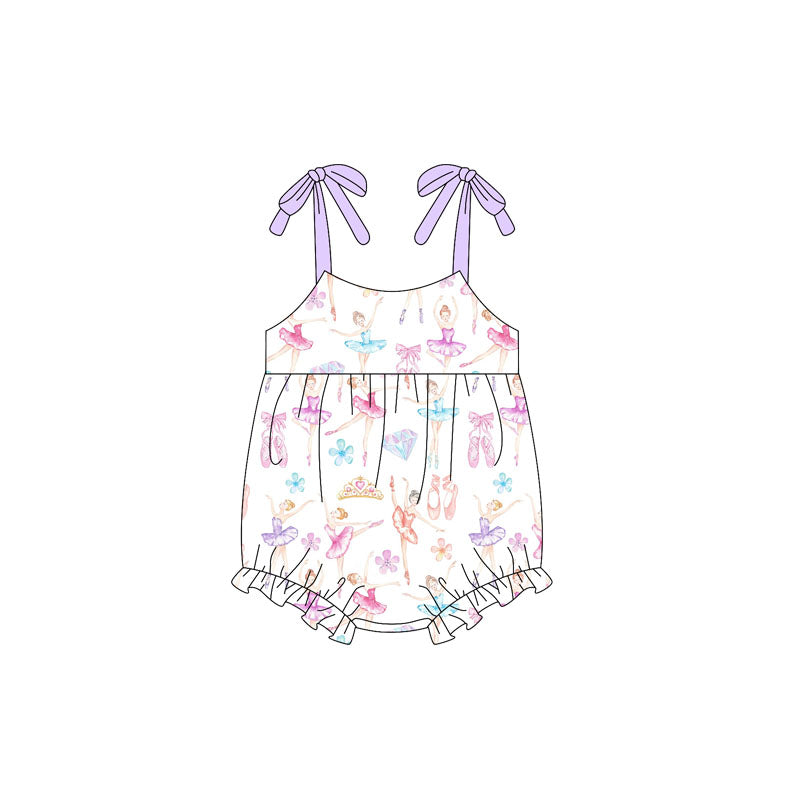 Baby Infant Girls Dance Girl Straps Rompers preorder