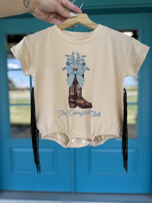 Baby Girls Short Sleeve Flowers Boots Ruffle Rompers Preorder