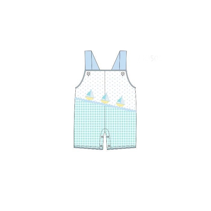 Baby Boys Strap Boats Polka Dots Shorts Rompers Preorder