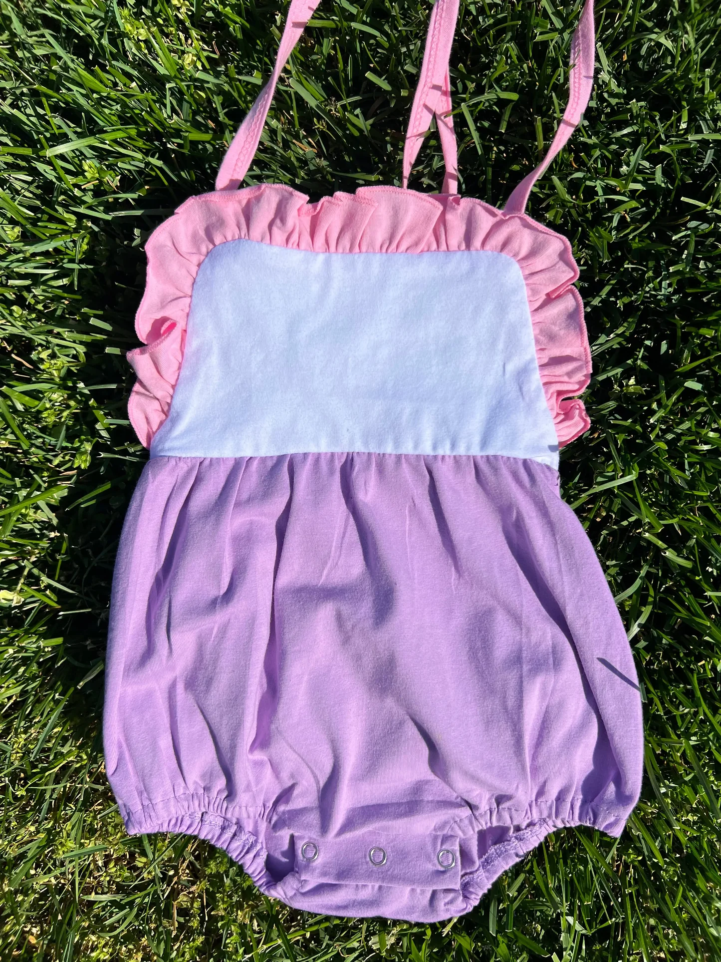 Baby Girls Strap Ruffle Rompers Preorder