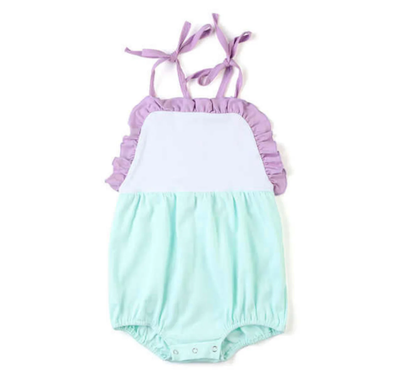 Baby Girls Strap Ruffle Rompers Preorder