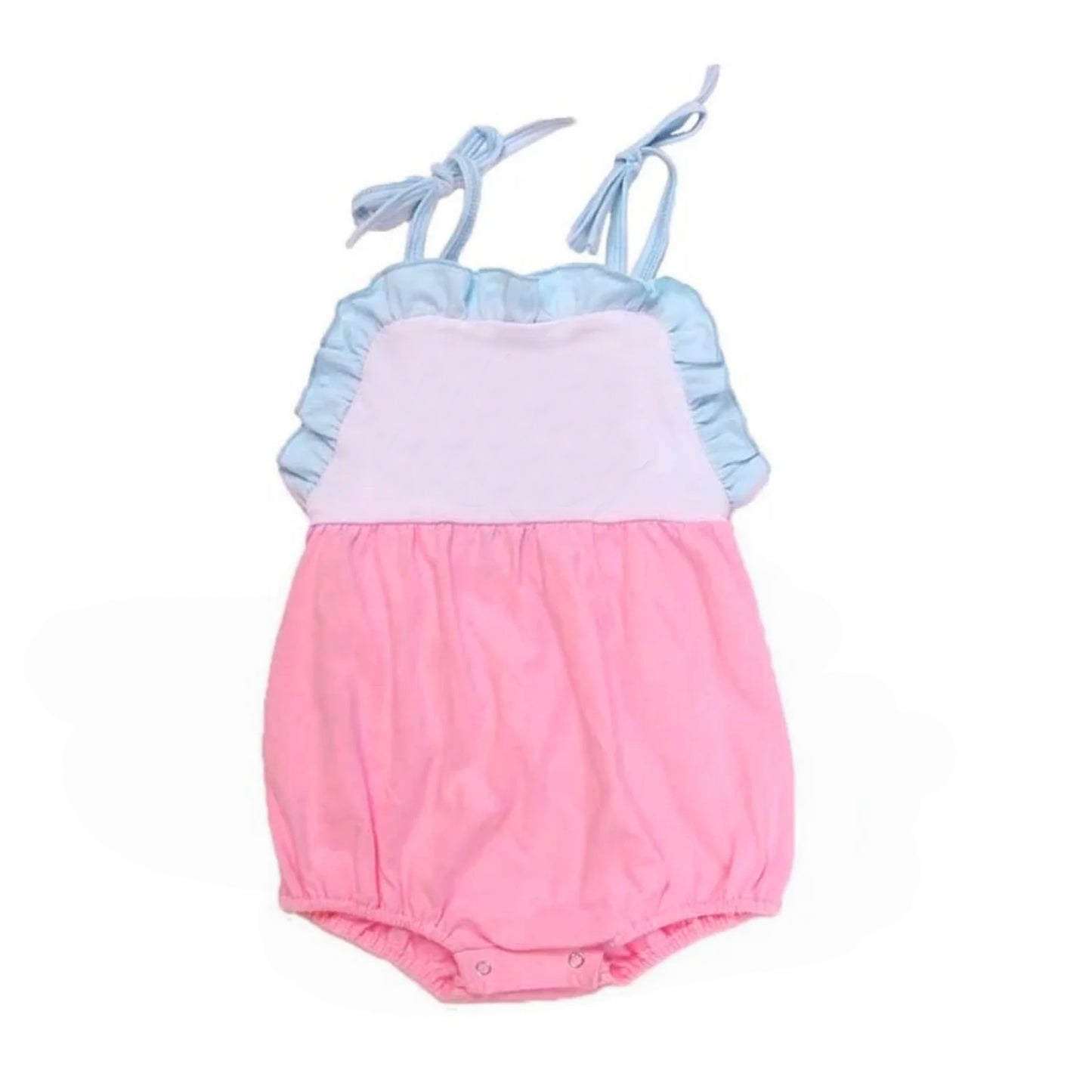 Baby Girls Strap Ruffle Rompers Preorder