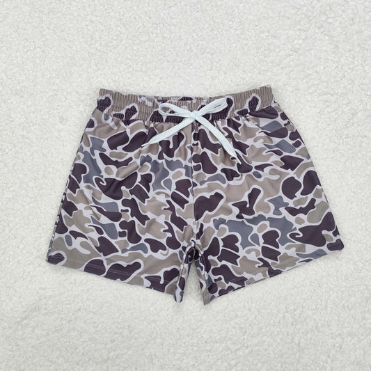 Sibling Baby Boys Western Camo Print Summer Trunks Swimsuits Swimwears