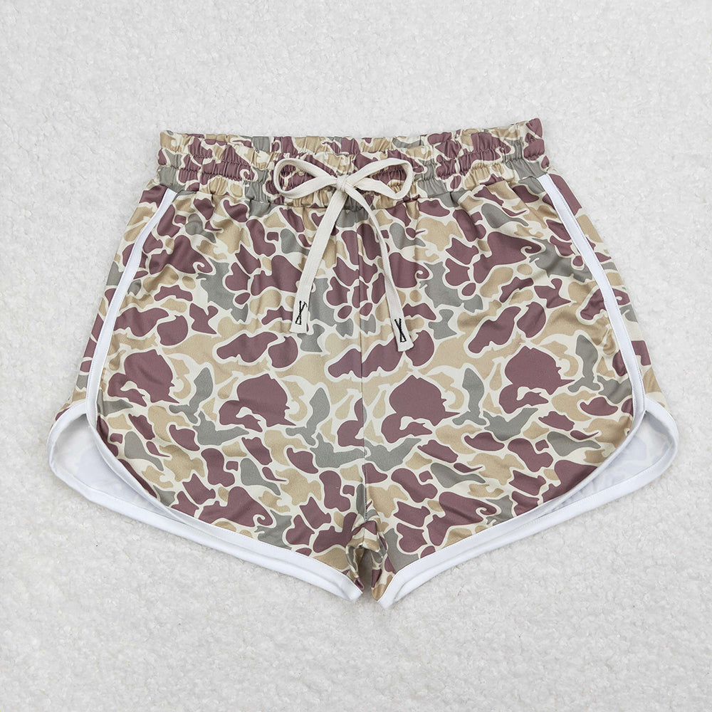 4 Colors Adult Women Summer Sports Camouflage Shorts Bottoms