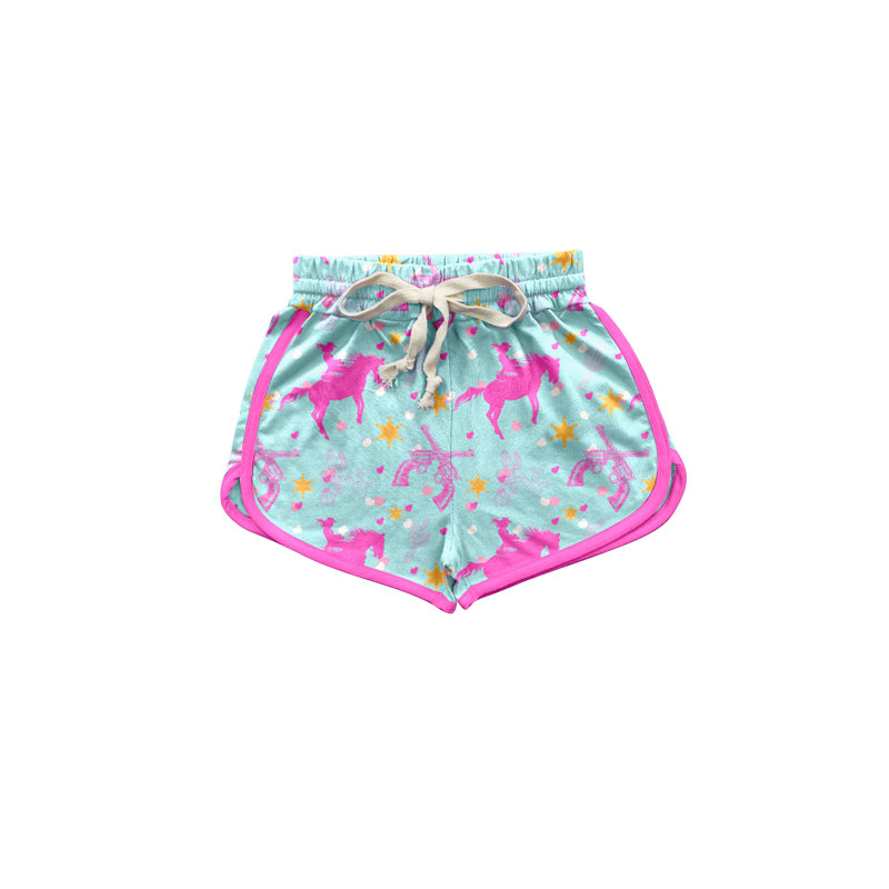 Baby Girls Western Pink Rodeo Summer Shorts Bottoms Preorder