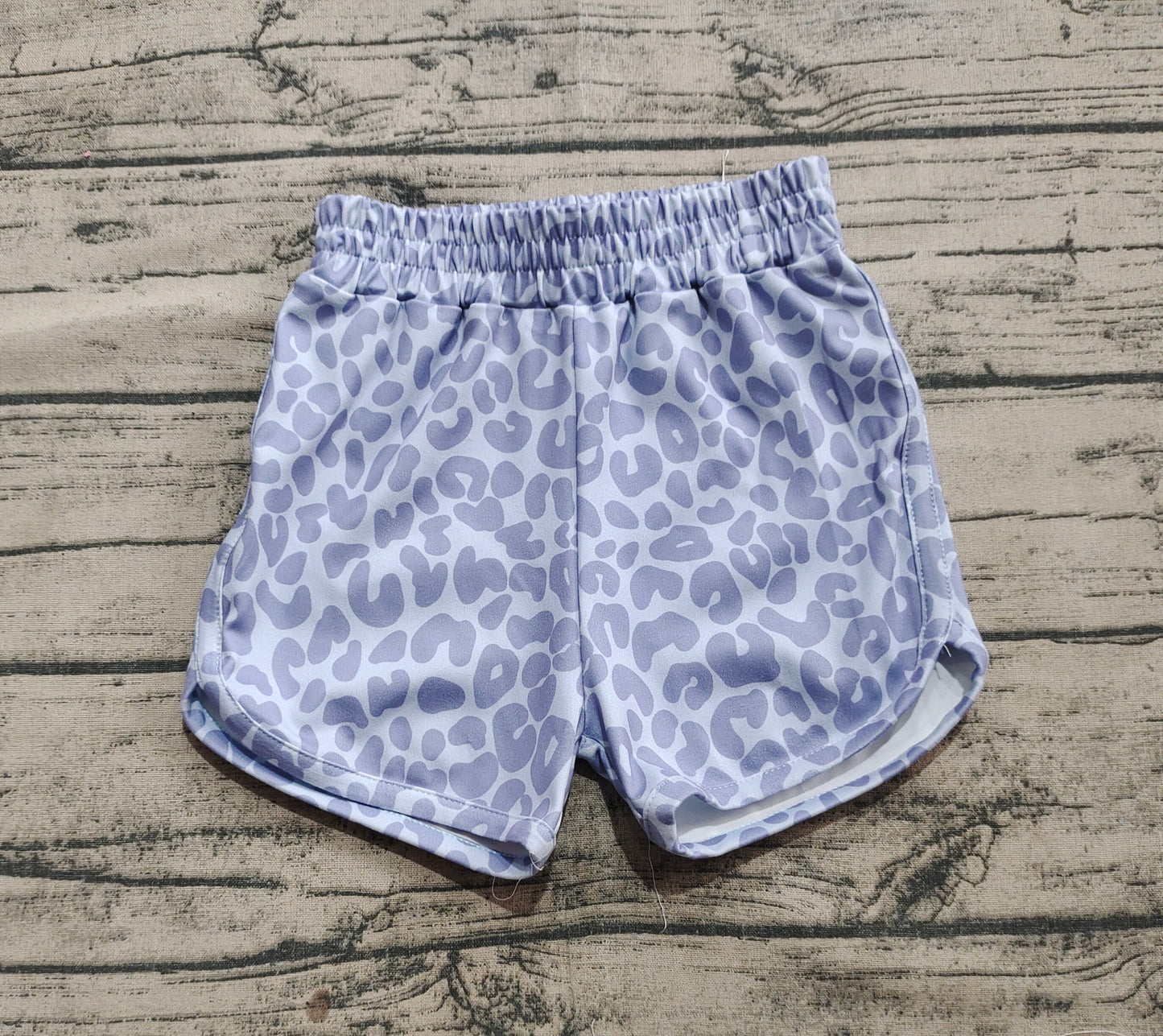 Baby Girls Gray Camo Yoga Shorts Bottoms