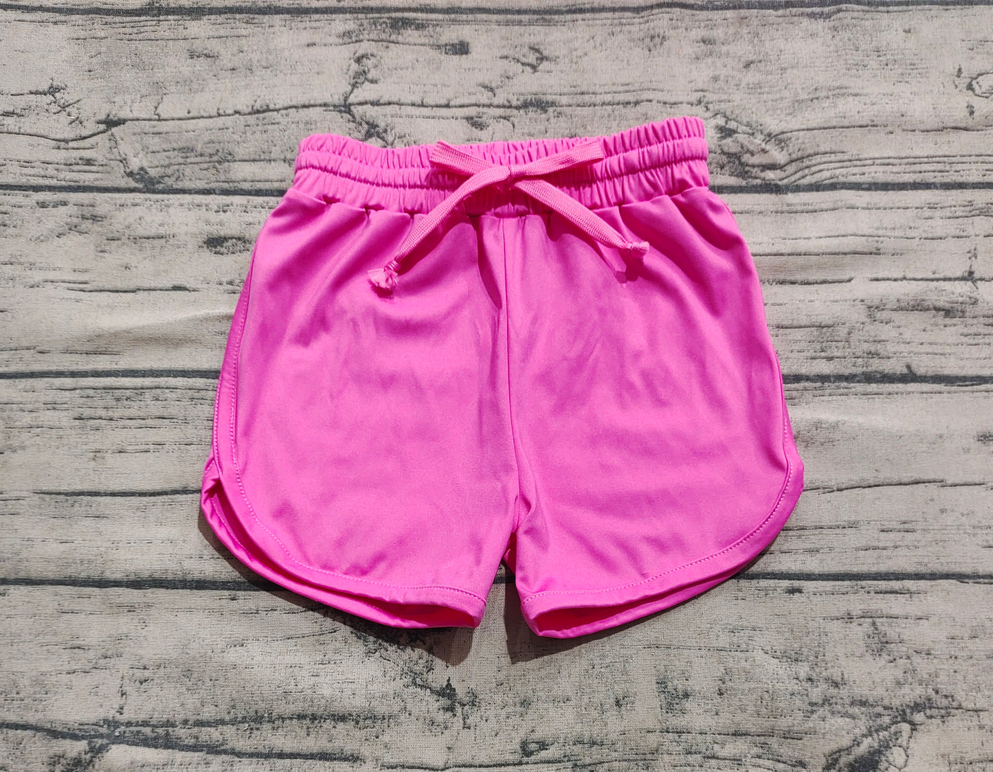 Baby Girls Hot Pink Belt Yoga Shorts Bottoms