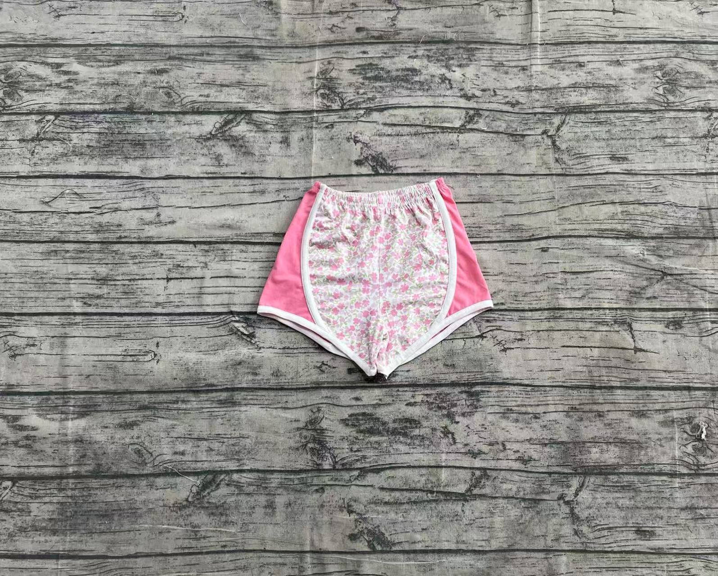 Baby Girls Pink Floral Strawberry Shorts Bottoms