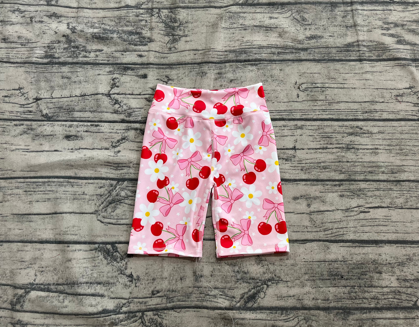 Baby Girls Yoga Pink Bows Flowers Biking Shorts Bottoms