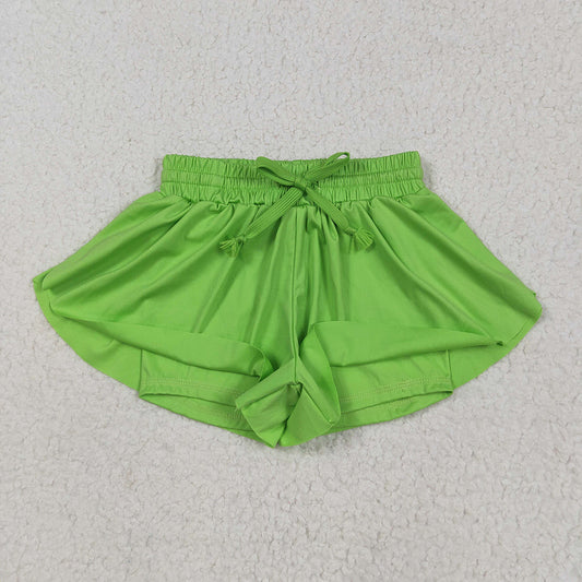 Baby Girls Green Yoga Shorts Bottoms