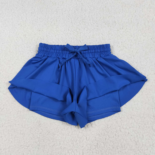 Baby Girls Royal Blue Skort Yoga Shorts Bottoms