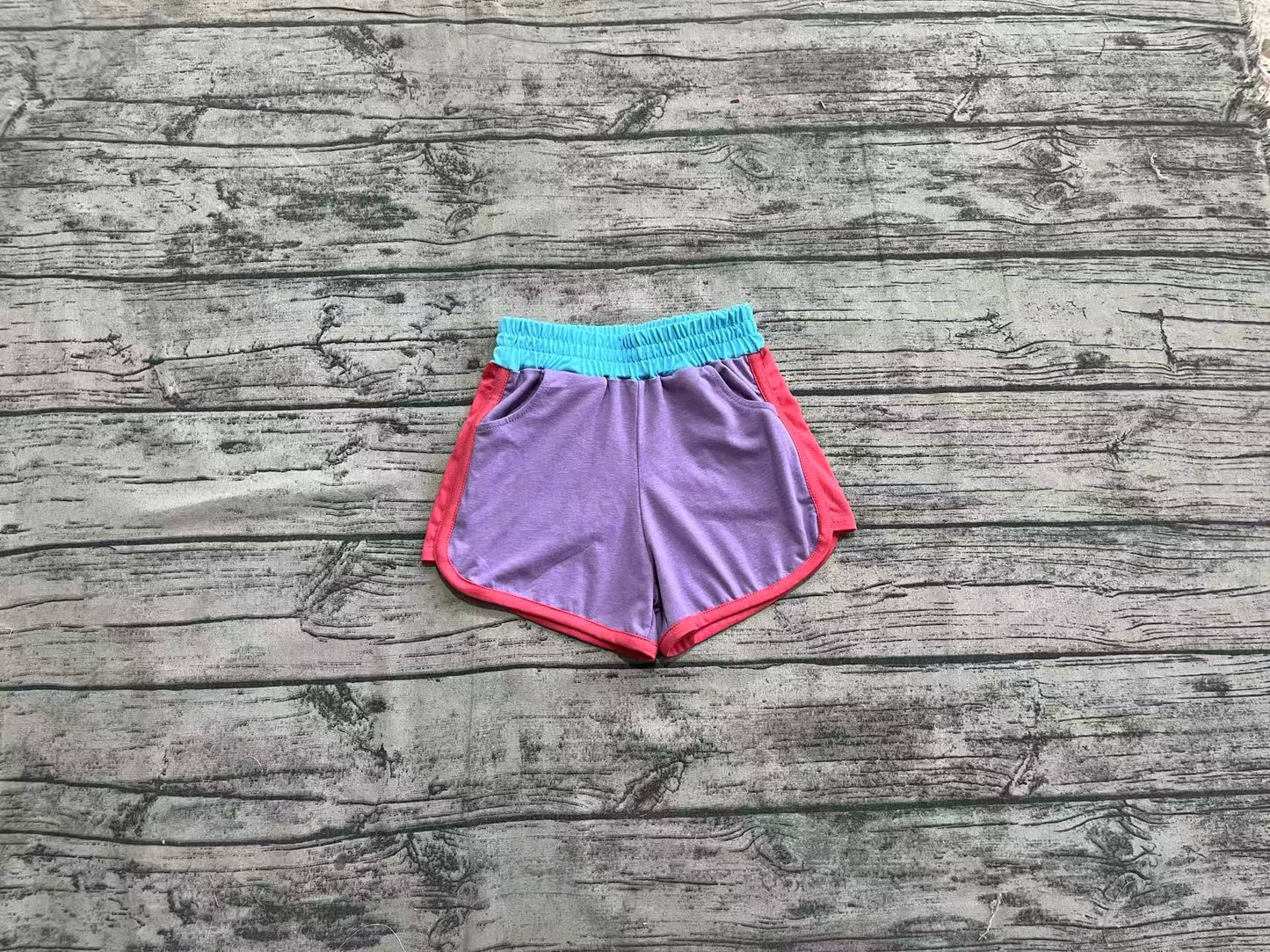 Baby Girls Lavender Pockets Yoga Shorts Bottoms