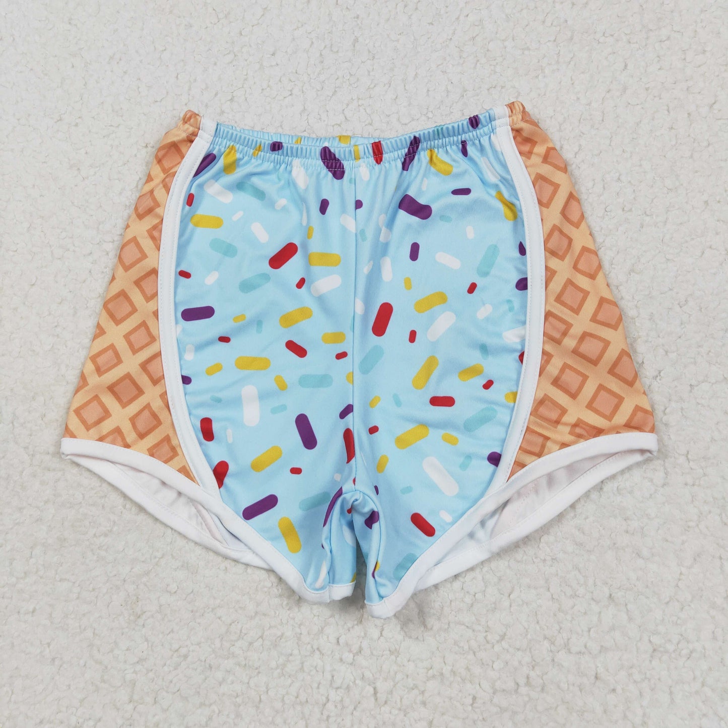 Sibling Baby Girls Ice-cream Drip Yoga Shorts Bottoms