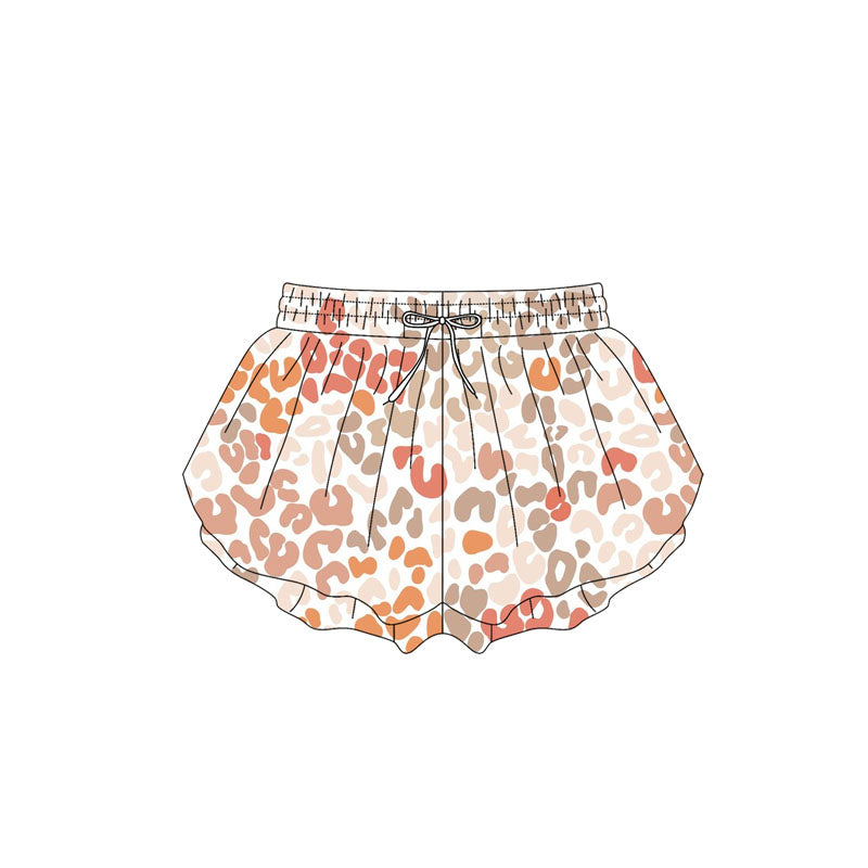 Baby Girls Pink Khaki Leopard Summer Shorts Bottoms Preorder