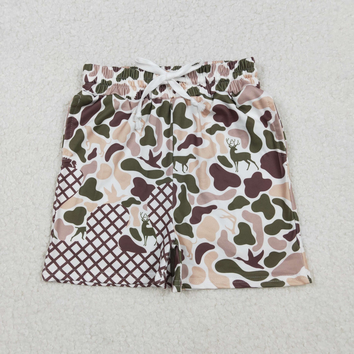 USA Shop Baby Boys Southern Deer Ducks Dogs Camo Drip Pockets Shorts Bottom