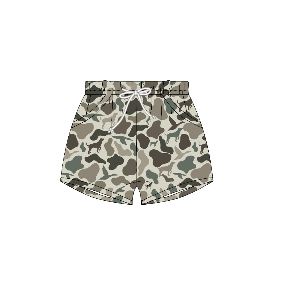 Baby Boys Dog Ducks Camo Pockets Shorts Bottoms Preorder