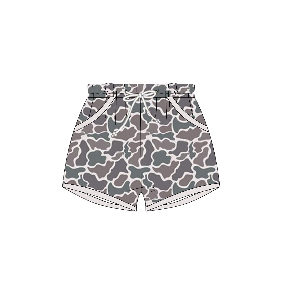 Baby Boys Dark Grey Camo Pockets Shorts Bottoms Preorder