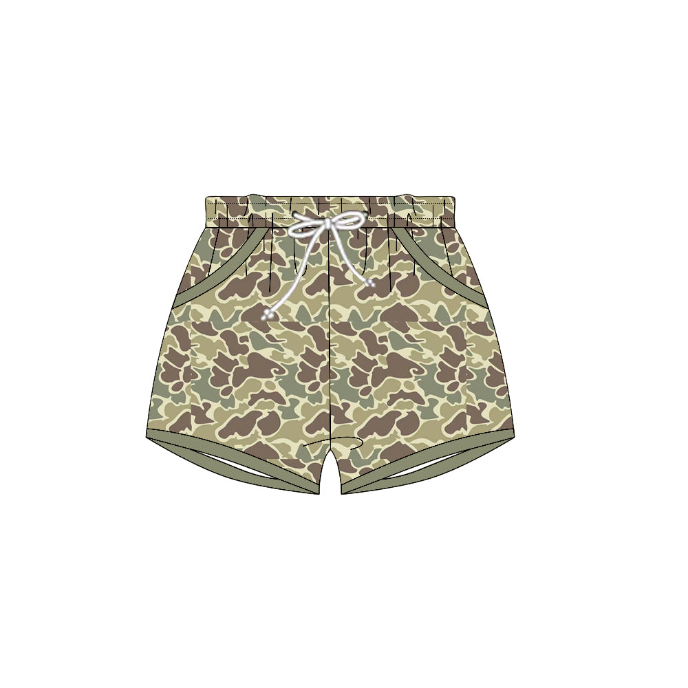 Baby Boys Khaki Camo Pockets Shorts Bottoms Preorder