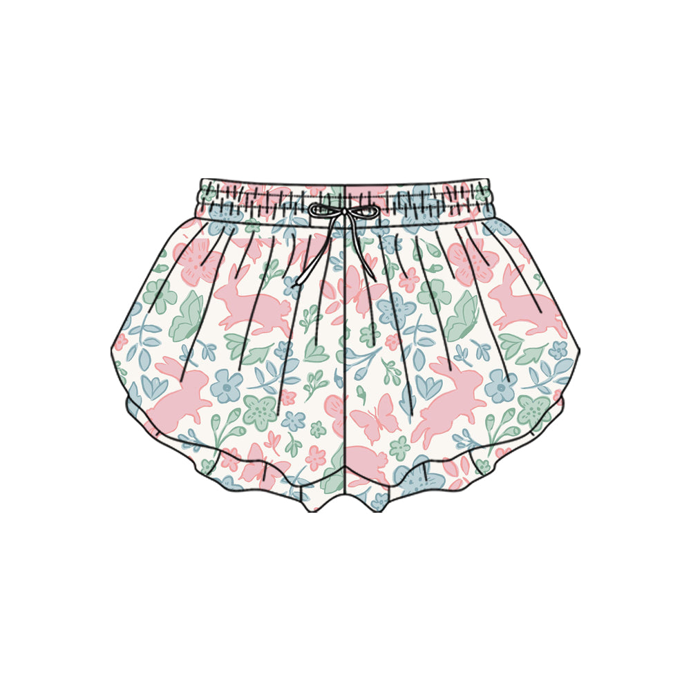 Baby Girls Rabbits Easter Yoga Butterfly Shorts Bottom Preorder
