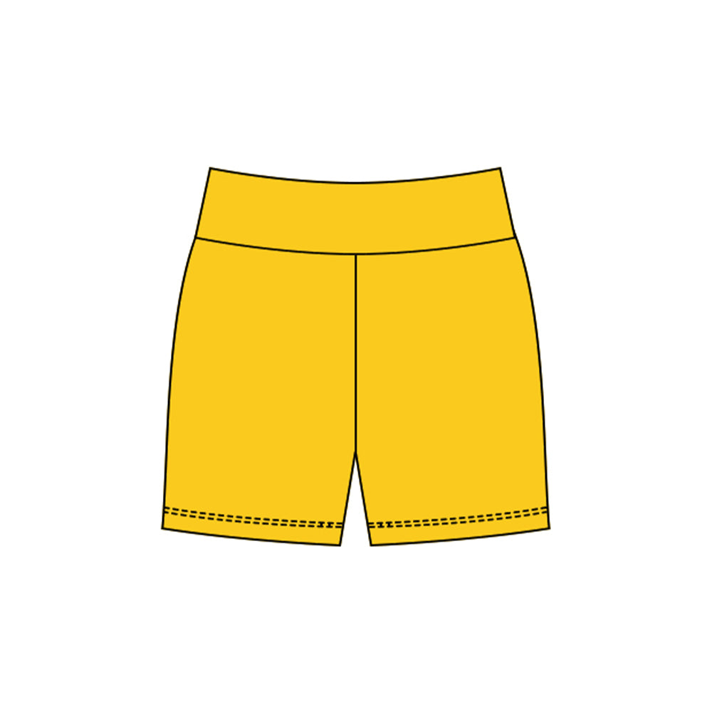 Baby Girls Yellow Yoga Shorts Bottom Preorder