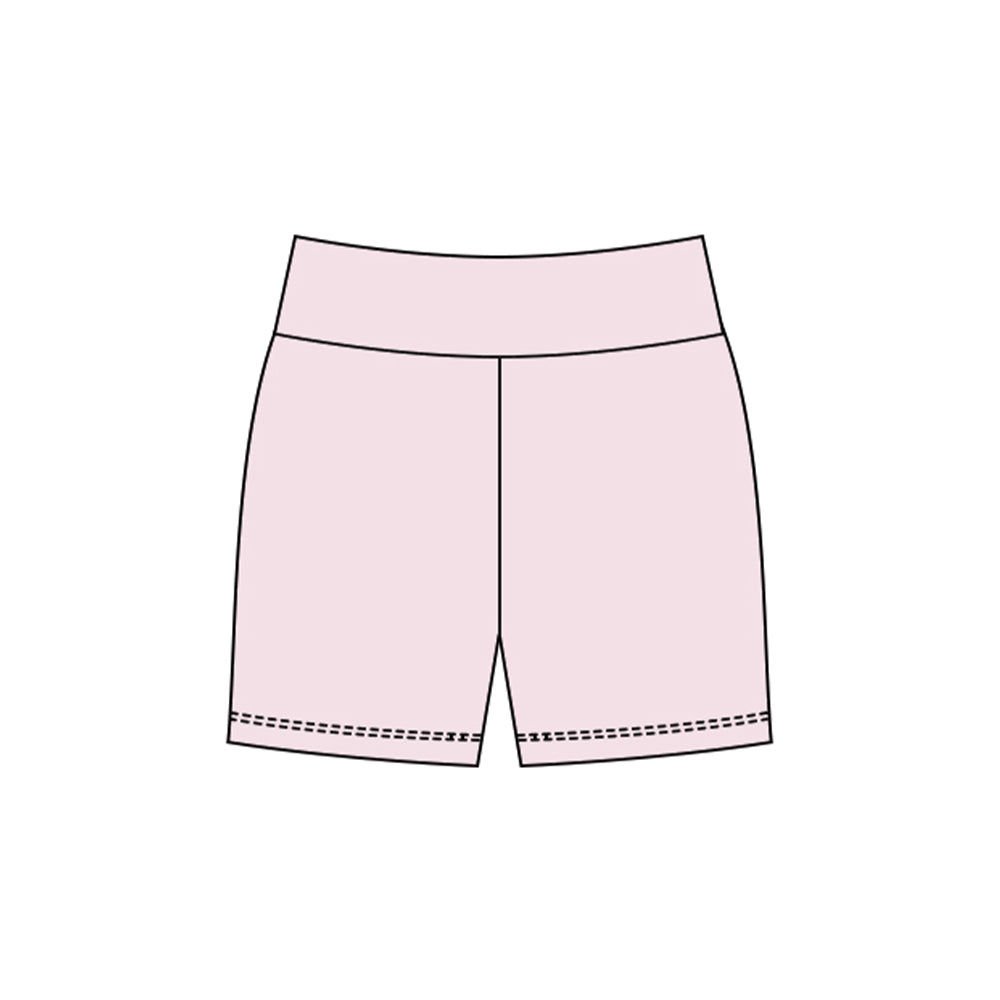 Baby Girls Light Pink Yoga Shorts Bottom Preorder