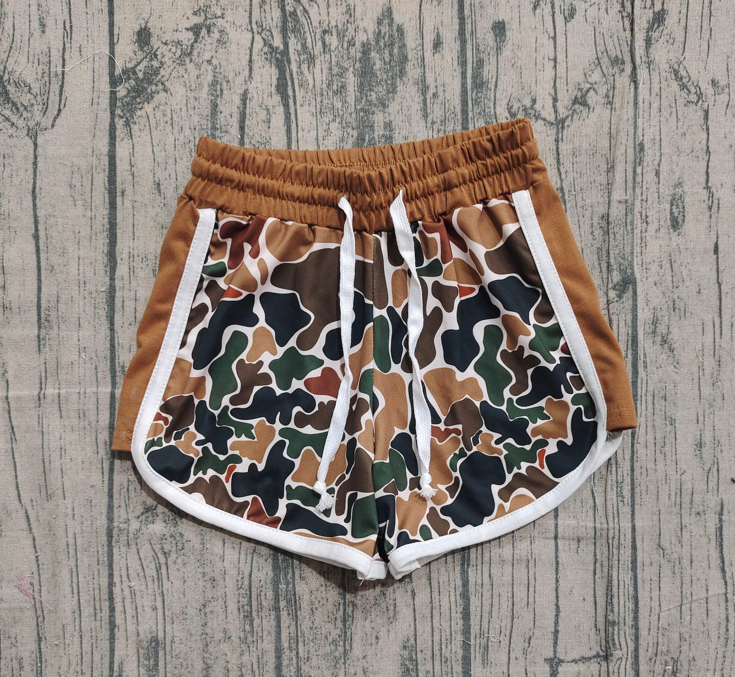 Baby Girls Southern Dark Brown Camo Shorts Bottom