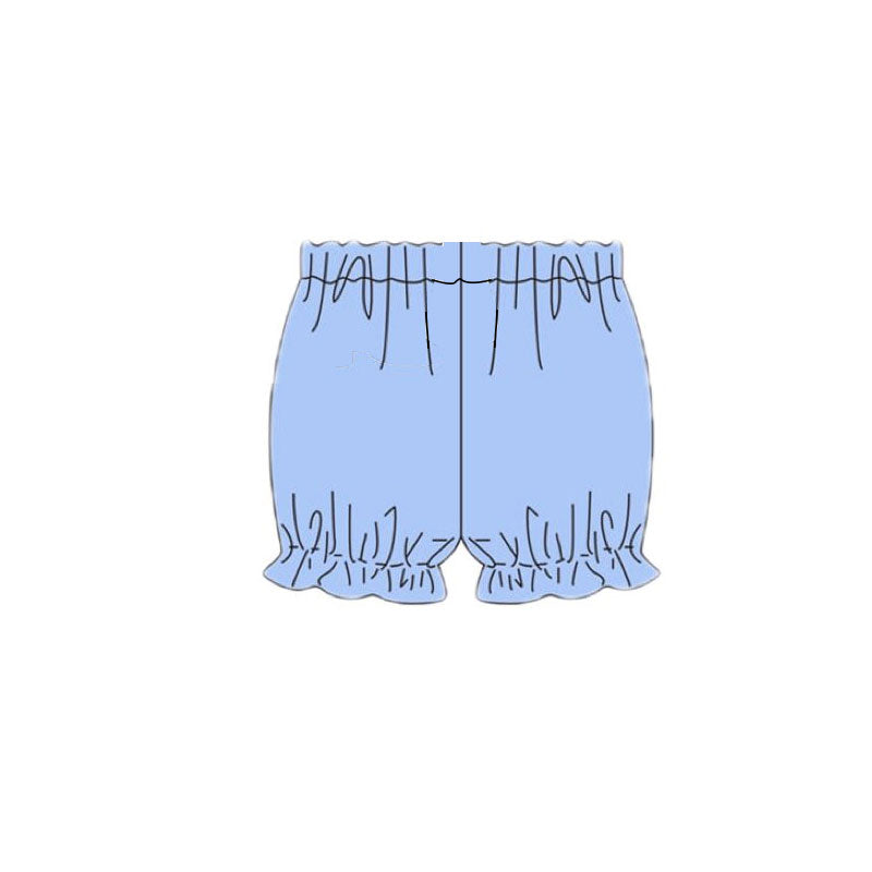 SS0753Baby Girls Blue Ruffle Shorts Bottom Preorder
