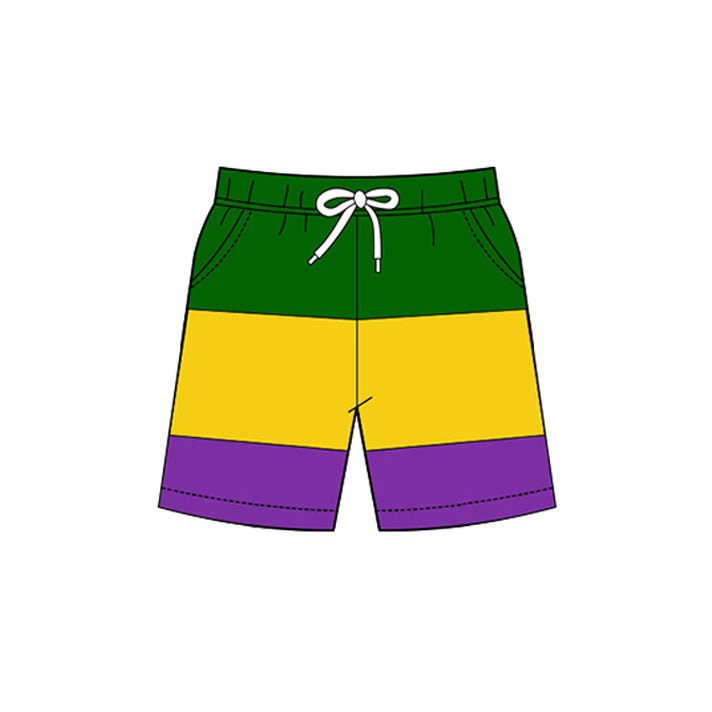 Baby Boys Mardigras Pockets Yoga Shorts Bottom Preorder