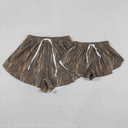 Mama and Me Southern Camo Yoga Active Ruffle Shorts Bottoms