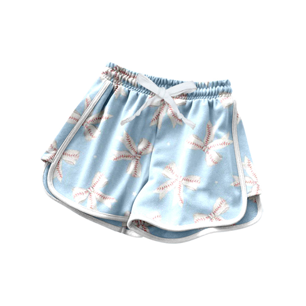 Baby Girls Baseballs Bows Team Shorts Bottom Preorder