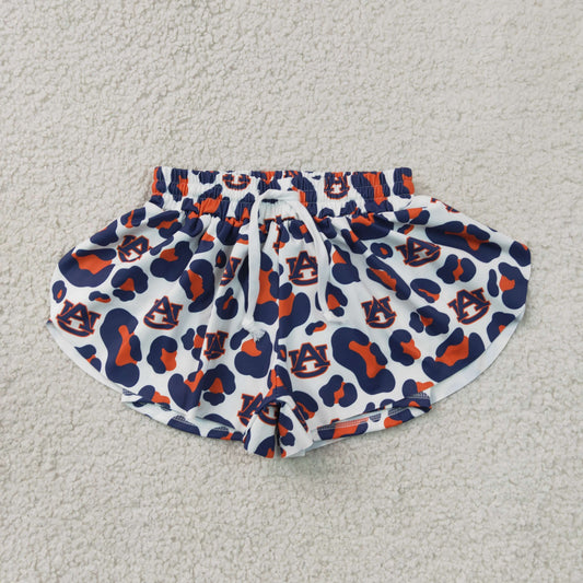 Baby Girls Navy Leopard AU Yoga Active Team Butterfly Shorts Bottom