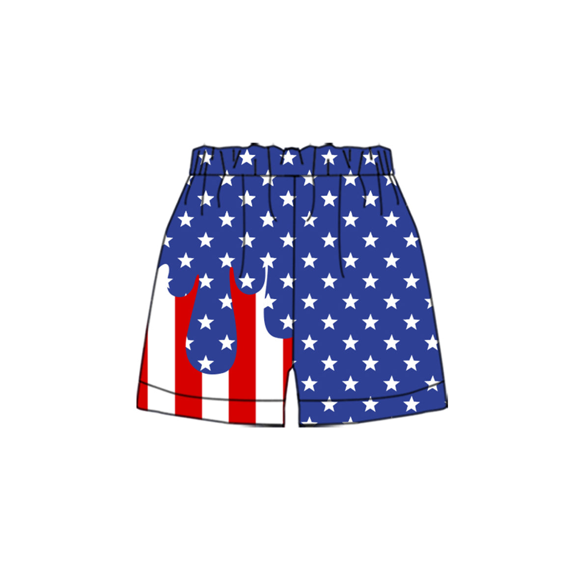 Baby Boys Stars Stripe 4th of July Shorts Bottom Preorder
