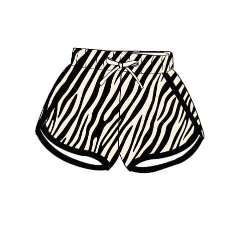 Baby Girls Black Stripe Sport Shorts Bottom Preorder